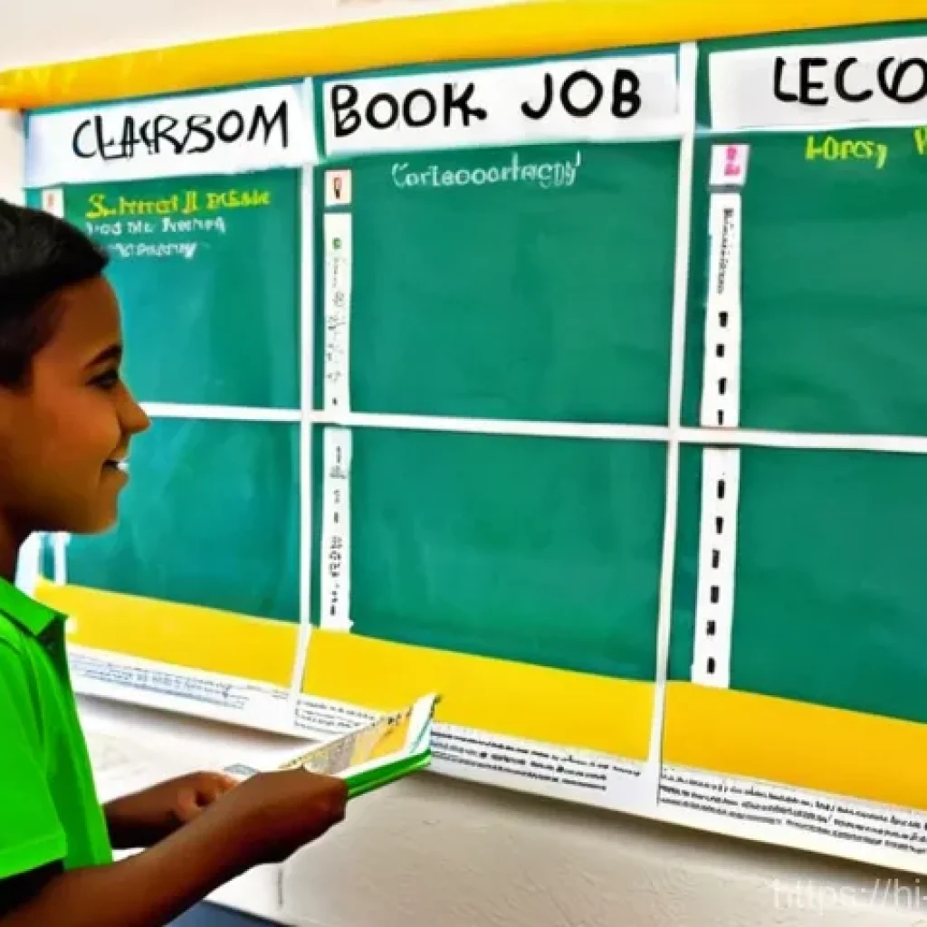 교사 학급 경제 운영법 - **Prompt:** "A vibrant and active classroom filled with happy, diverse children (ages 8-12) engaged ...