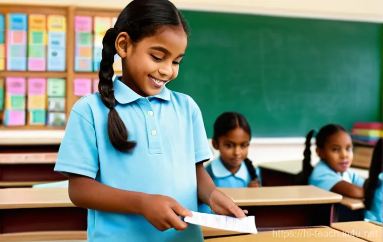 교사 학급 경제 운영법 - **Prompt:** "A vibrant and active classroom filled with happy, diverse children (ages 8-12) engaged ...