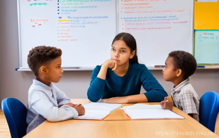 교사 학급 경제 운영법 - **Prompt:** "A brightly lit classroom with a designated 'Classroom Bank' and 'Classroom Store' area....