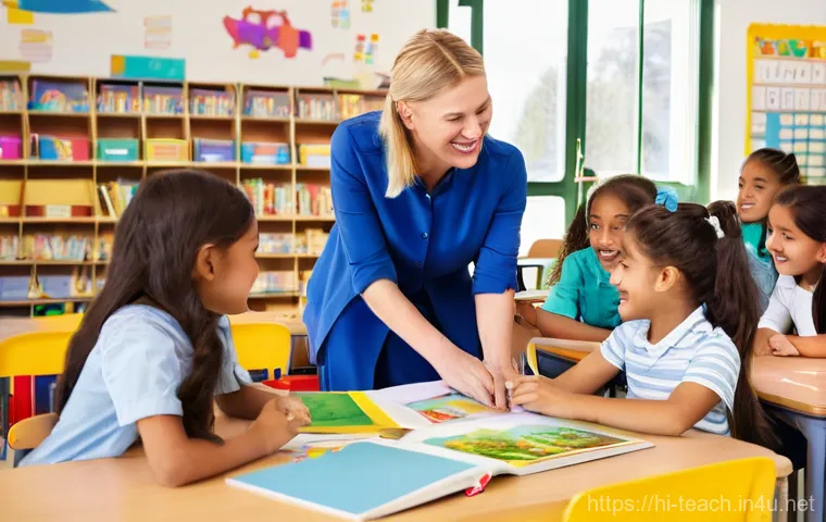 교사 자격증 종류와 취득 방법 - **Prompt 1: The Joy of Early Education**
    A vibrant, sunlit elementary school classroom, filled w...