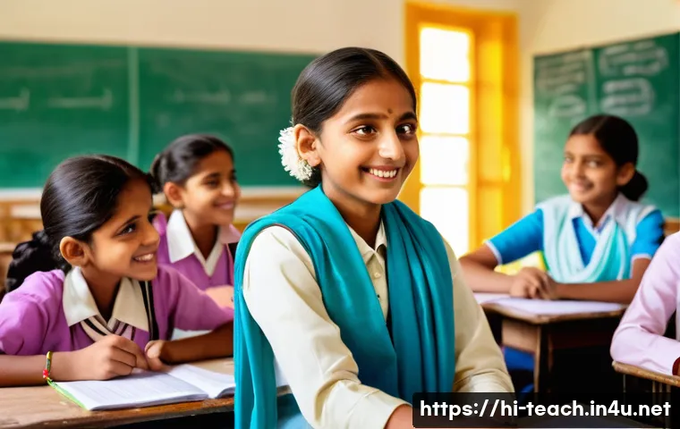 교사 교육 이론 학습법 - A vibrant classroom scene in an Indian school setting, featuring a diverse group of Hindi-speaking s...